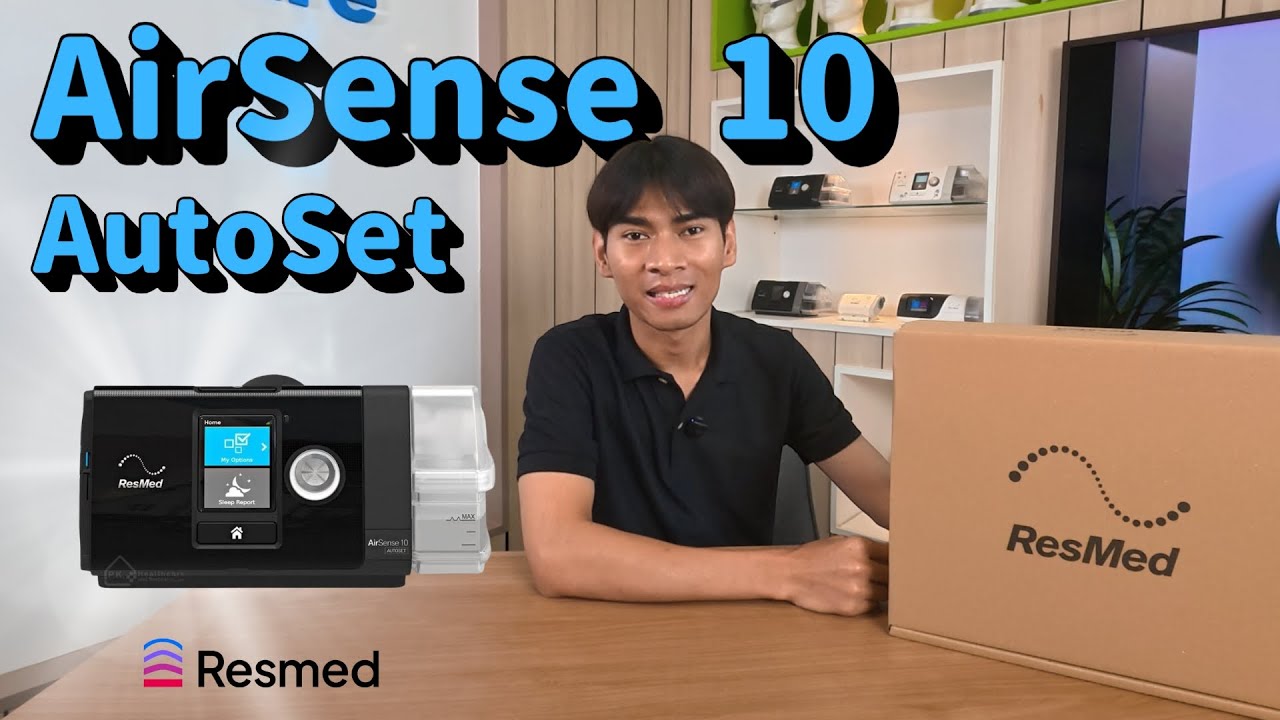 แกะกล่องเครื่อง CPAP AirSense 10 AutoSet + วิธีประกอบเครื่องสำหรับใช้งาน