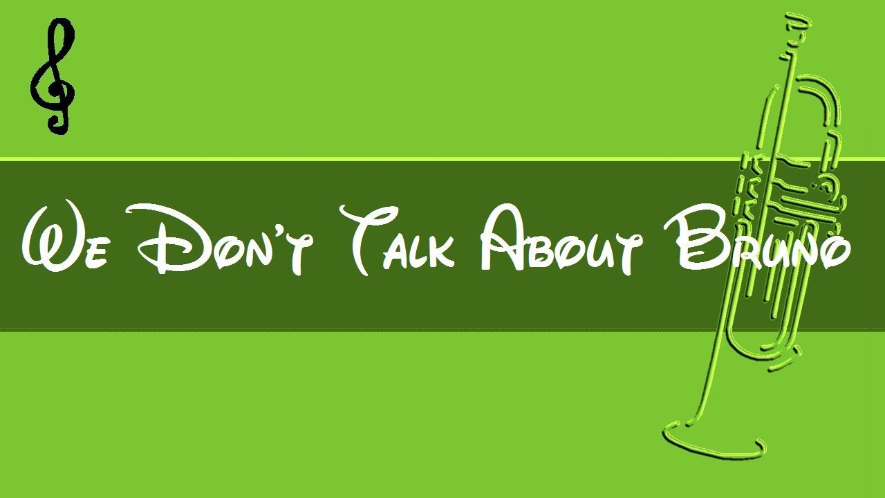 Trumpet & Guitar Duet - We Don't Talk About Bruno - Encanto - Fingering Charts Notes Tutorial