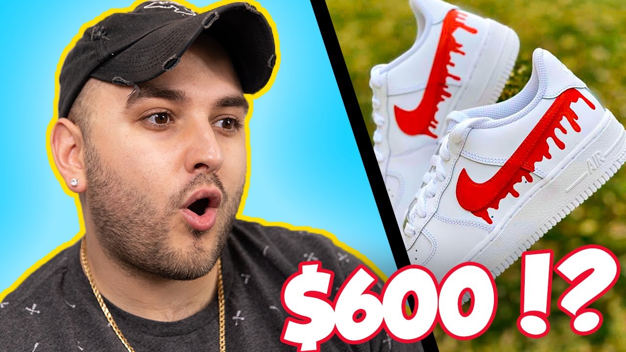 Artist Guesses The Price of Custom Sneakers
