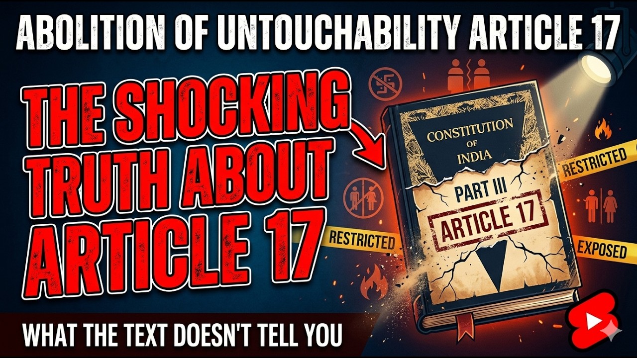 Abolition of Untouchability Article 17 | The SHOCKING Truth About Article 17 of Indian Constitution