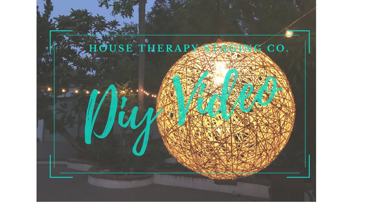 How to Make a Twine Globe Lantern on a Budget!
