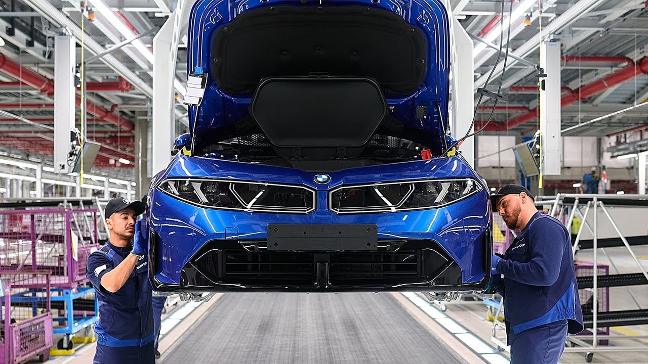 All New BMW i3 - PRODUCTION Line in Germany