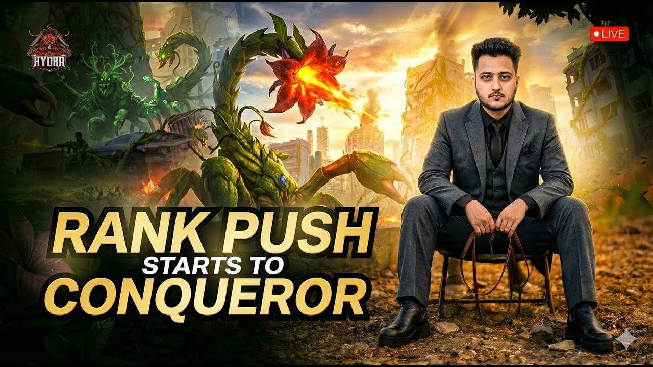CONQUEROR RANK PUSH STARTS, LET'S GO!! HYDRA SQUAD GAMEPLAY LIVE!