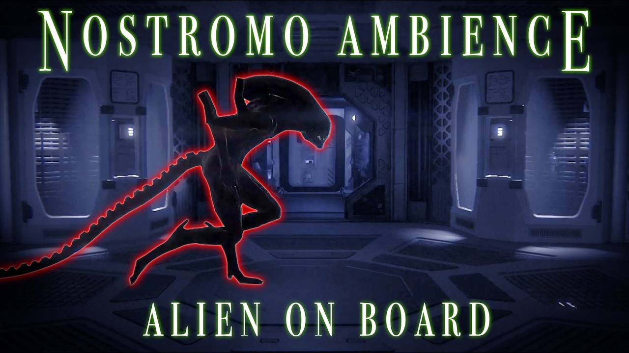 ALIEN - Nostromo Ambience | ROAMING ALIEN ON BOARD | Studying | Reading | Gaming | Nightmare Fuel