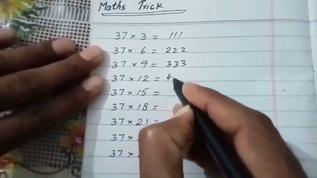 Maths trick|| Multiplication of 37 With table of 3|| Maths short