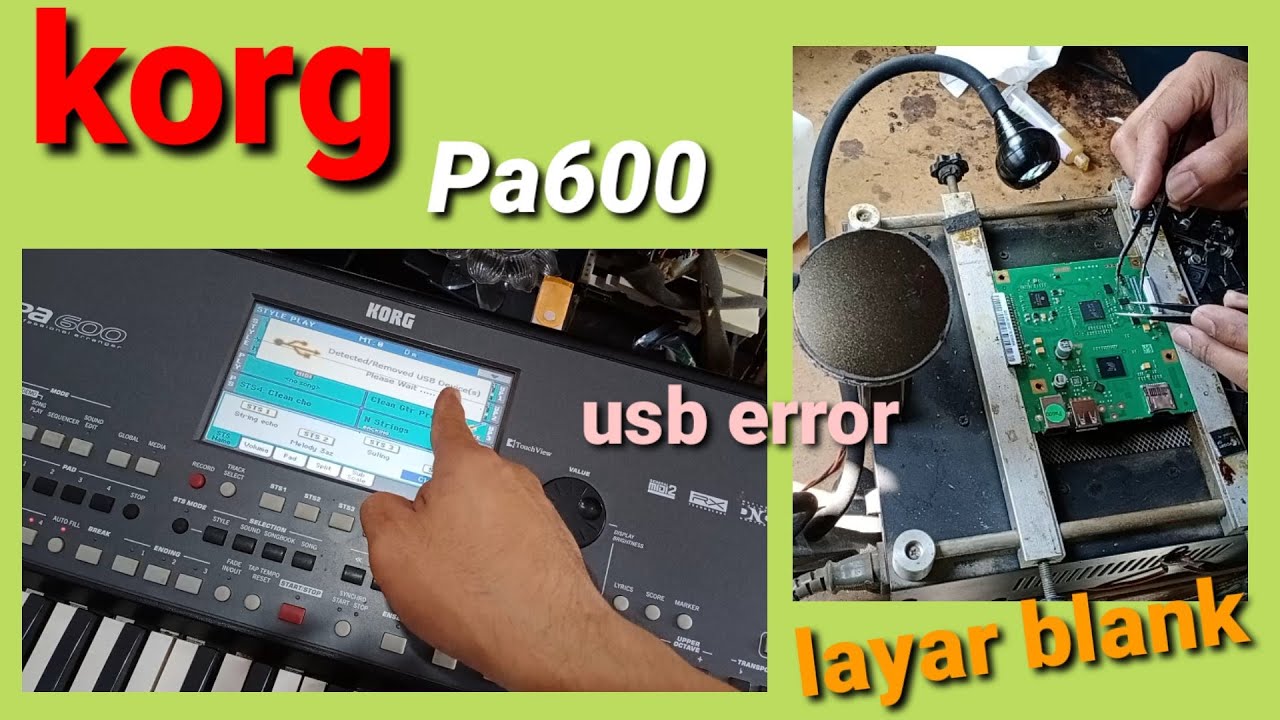 Korg Pa600 usb tidak konek layar blank. Wa 085730661819