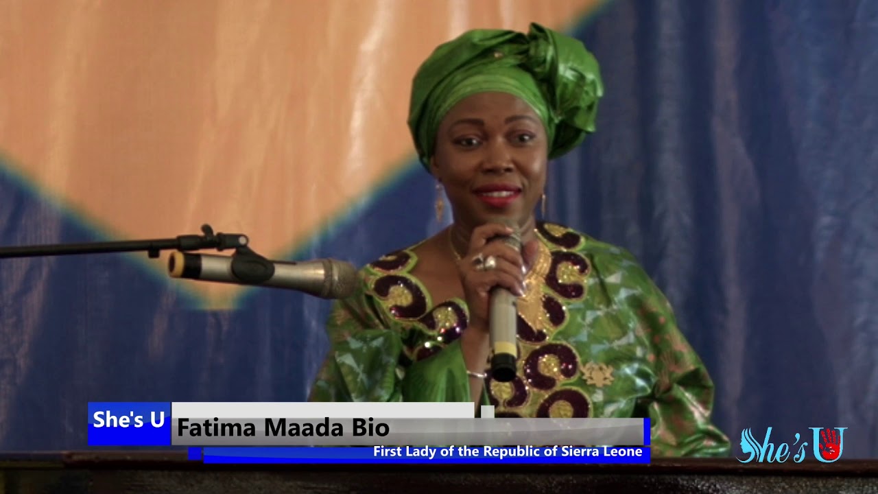 First Lady Of Sierra Leone Mrs  Fatima Jabbe Bio at the Official Launch of the  SHE'S YOU Movement