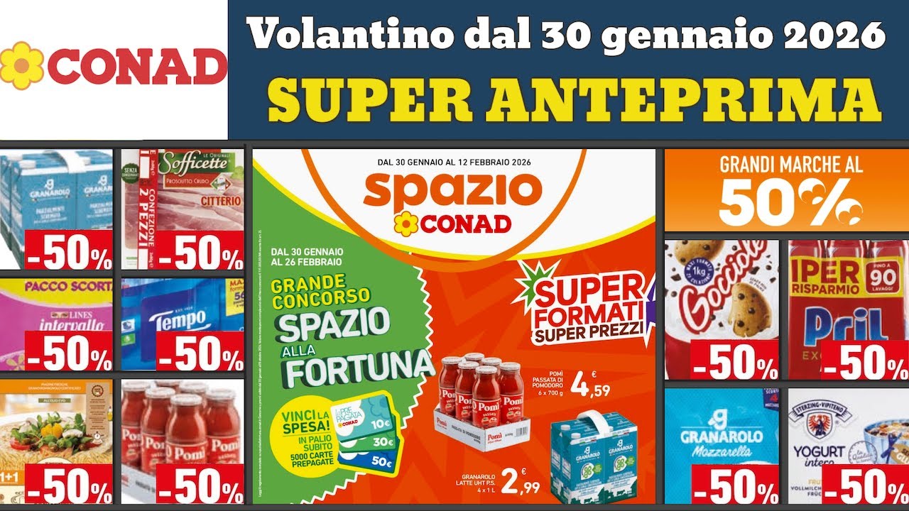 volantino CONAD dal 30 gennaio 2026 ✅ 