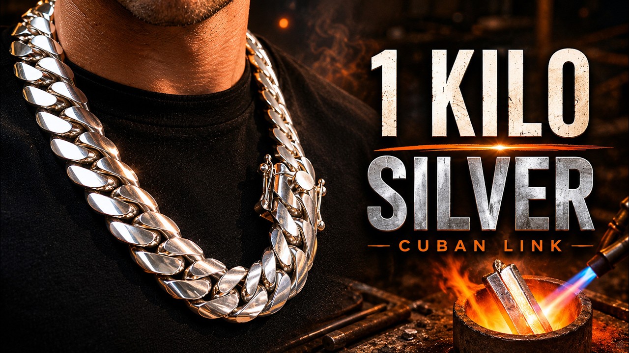 We Made a 1 Kilo Silver Cuban Link Chain From Scratch