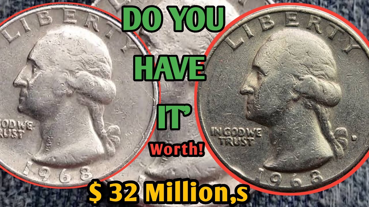 Retire Early with This Rare 1968 & 1968-D Washington Quarters dollars  coins in Your Pocket Change!
