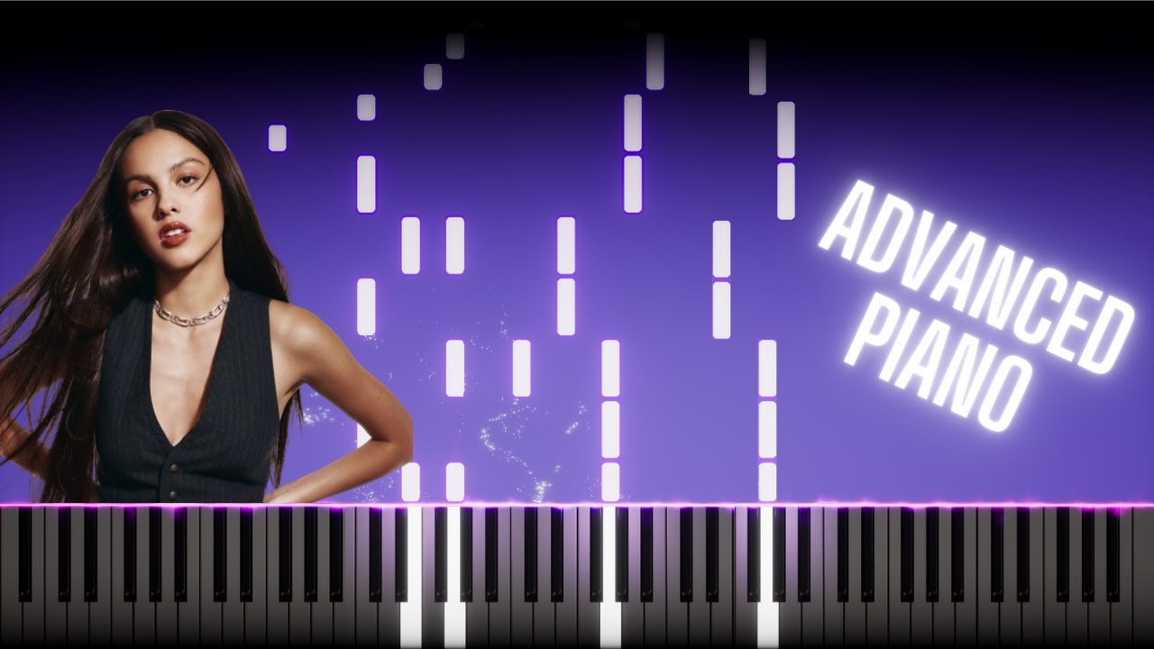 Stranger - Olivia Rodrigo Piano Tutorial Intermediate/Advanced + sheet music