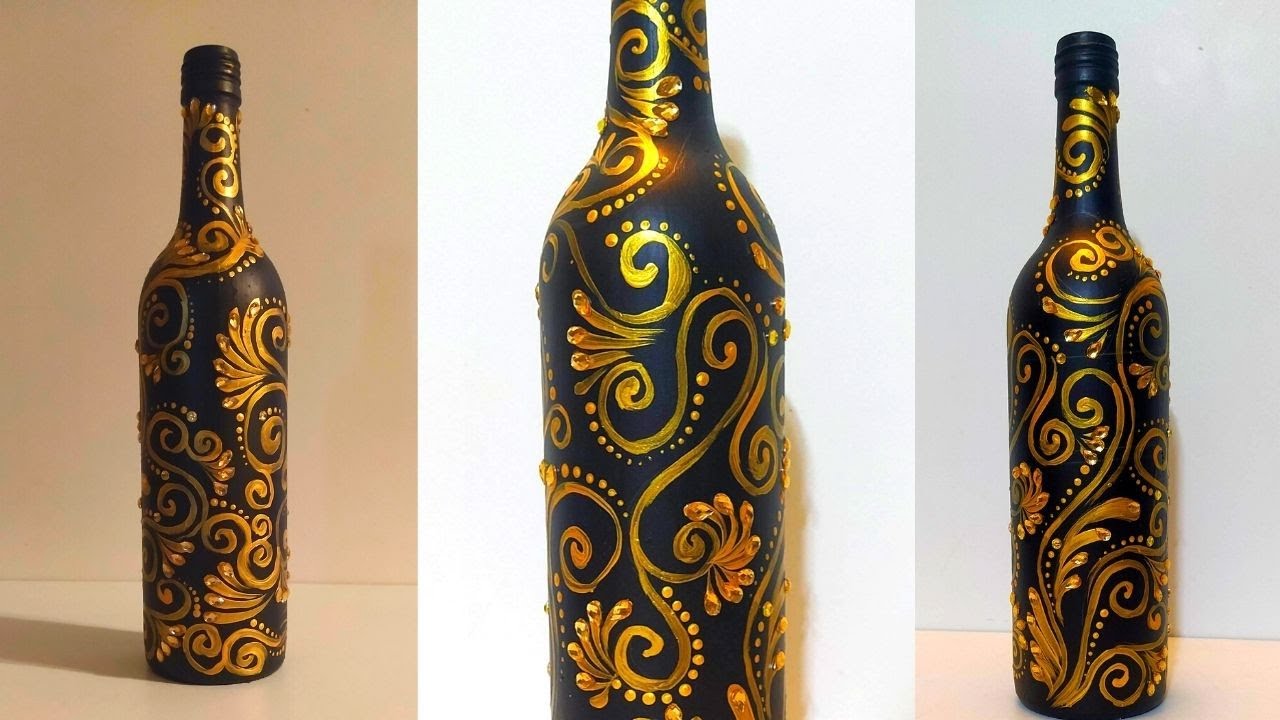 Bottle Painting / Diwali Decoration Ideas