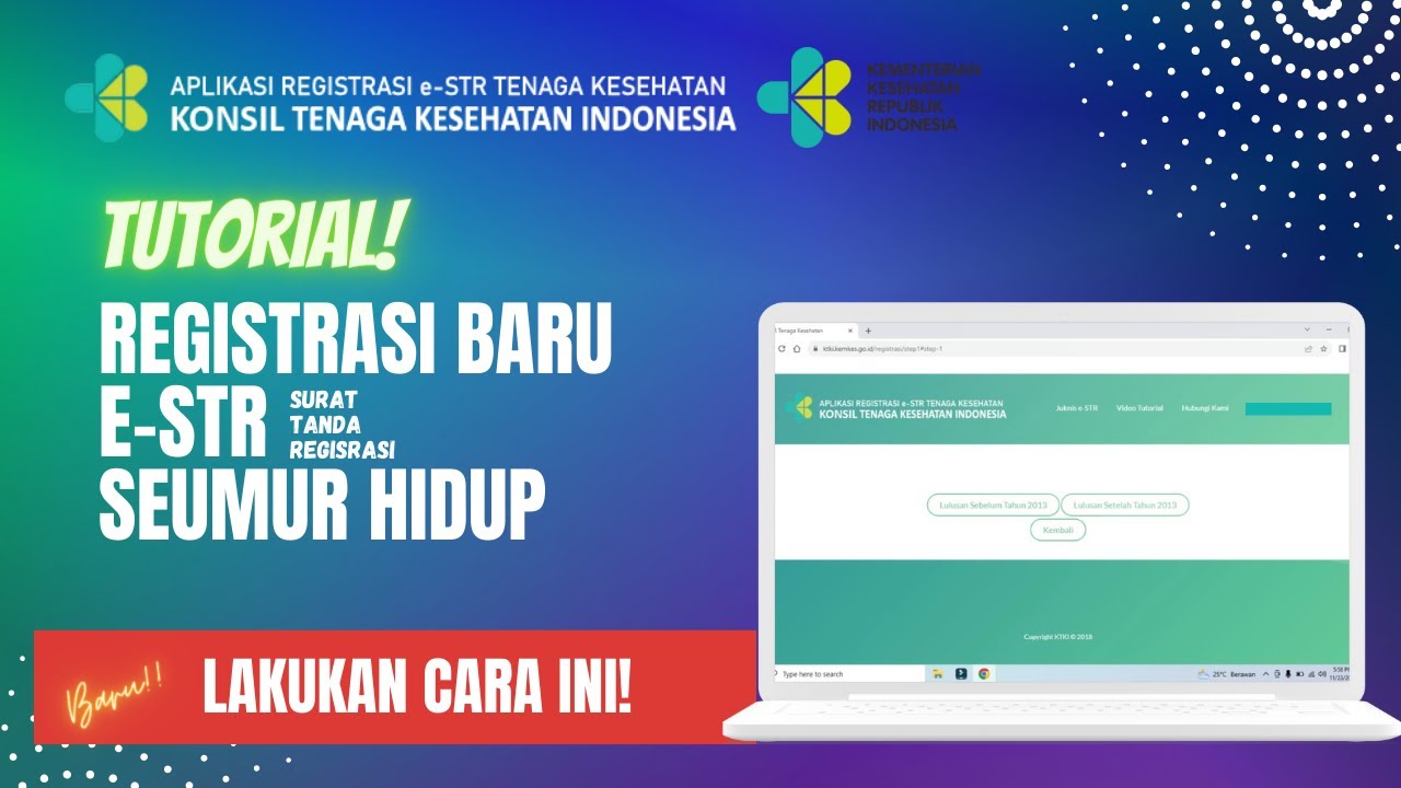 Registrasi Baru STR Nakes Seumur Hidup