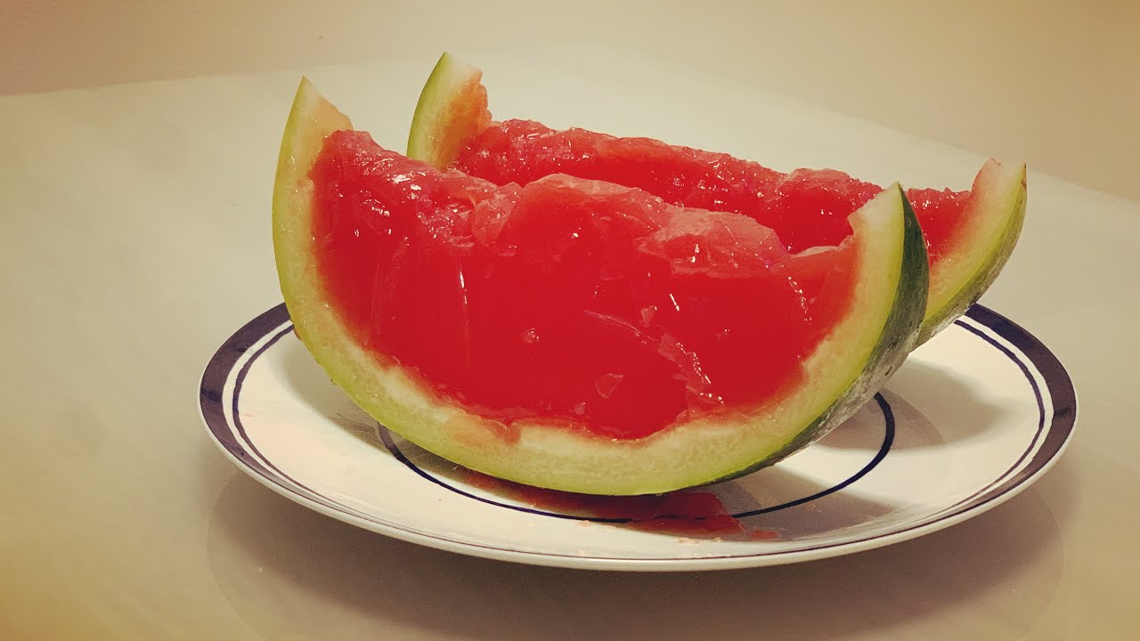 פודיק: איך להכין ג׳לי אבטיח 🍉  2 מתכונים מאבטיח 1- Watermelon Jelly Foodik- Желейный арбуз