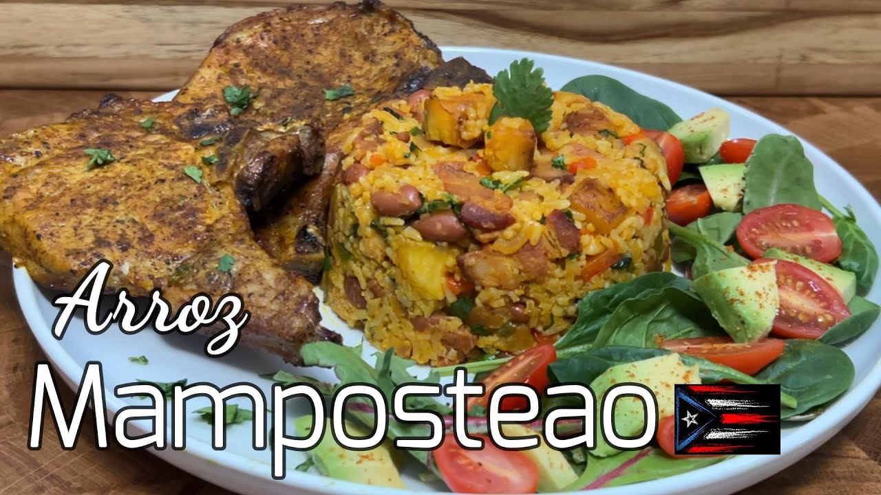 como hacer Arroz MAMPOSTEAO Puertorriqueño (how to make Puerto Rican Mamposteao Rice)