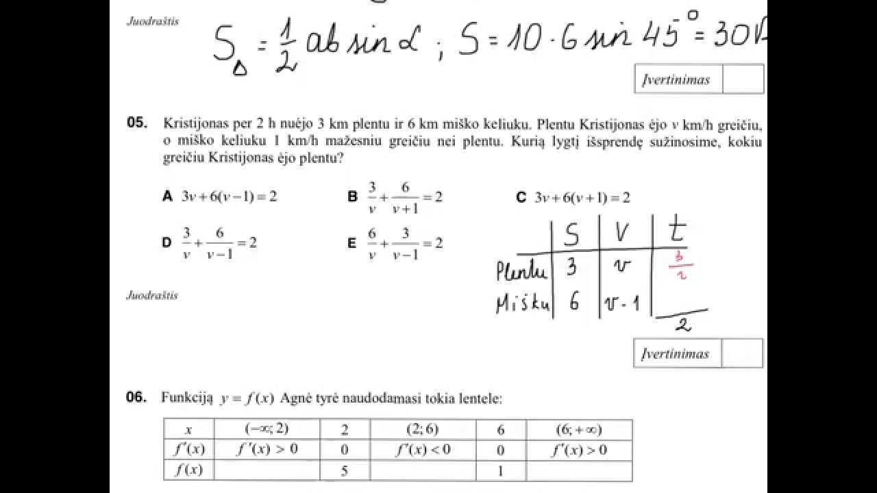 Bandomasis matematikos egzaminas (2014)