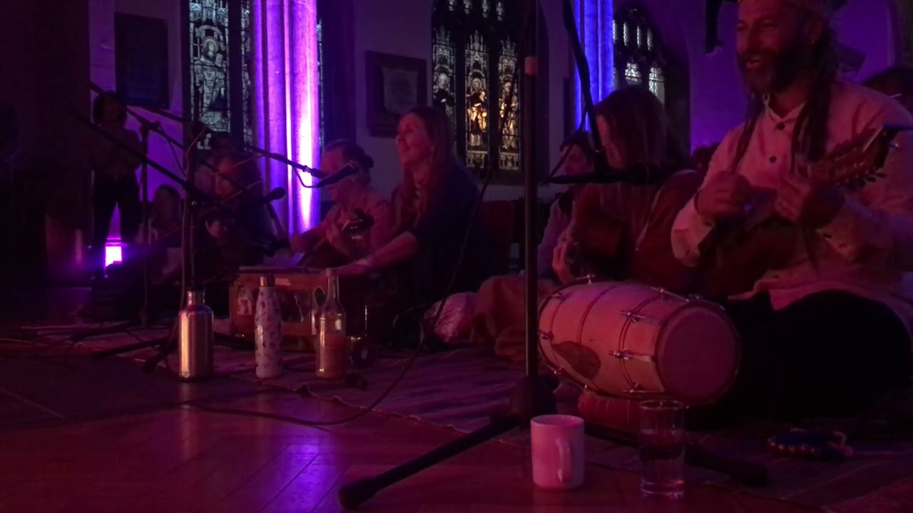 Avalon kirtaneers lilavati singing Hare Krsna