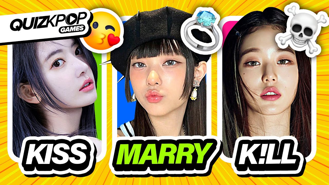 KPOP-игра: KISS MARRY K!LL (версия для KPOP-айдолов) | Викторина по KPOP-играм 2023 | Викторина п...