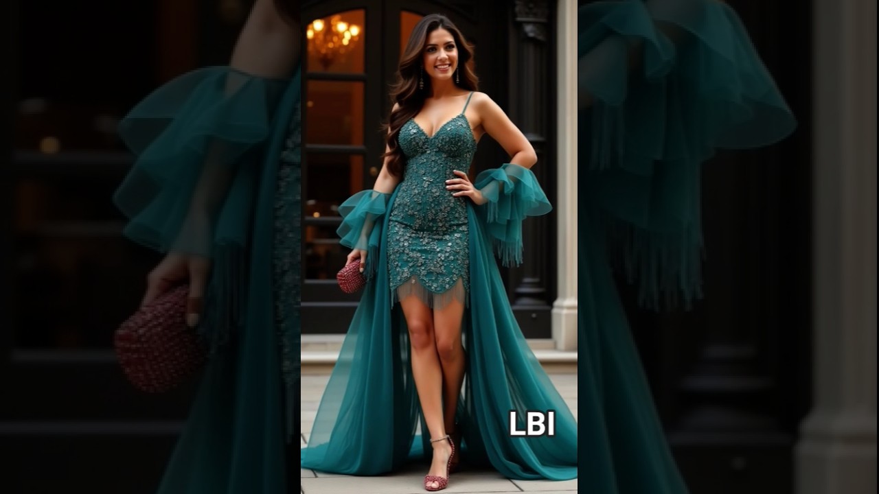 Chic & Serene. it's a teal takeover❤️#shorts #viralshorts #fashion #fashiontrends #prom #toptrends