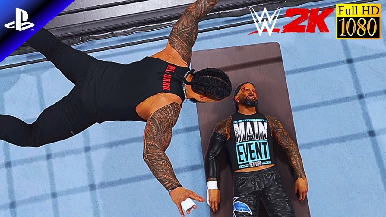 Jey Uso vs Jimmy Uso | Full Match | No Commentary | WWE 2K