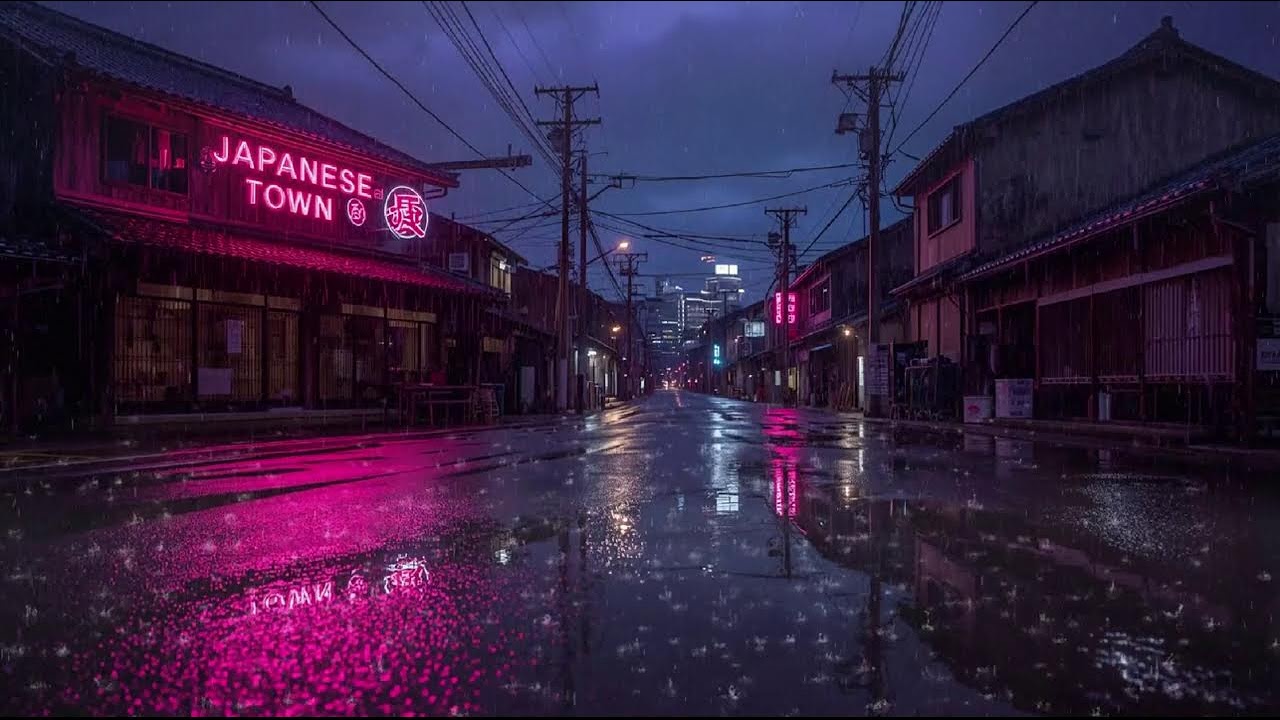 Night Rain Ambience 🌙 Lofi Beats for Focus, Relax & Quiet Moments #80