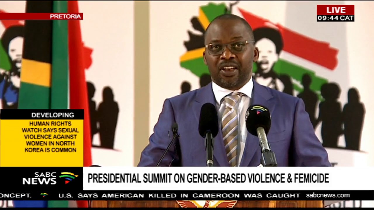 Minister Michael Masutha - Gender-Based Violence and Femicide Summit