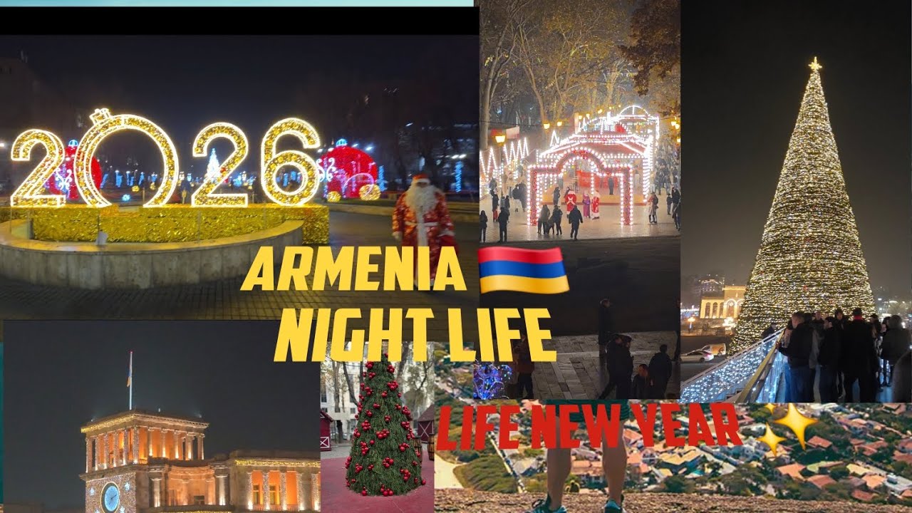 Life inside capital of armenia 🇦🇲 yerevan /  Ready for New year 2026 #yerevan #armenia 