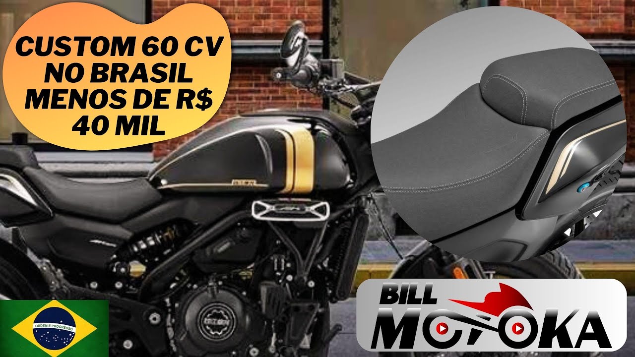 Mais leve que uma METEOR 350, com 60 CV + CORREIA por menos de 40 mil, nova 600 vai abalar o BRASIL.