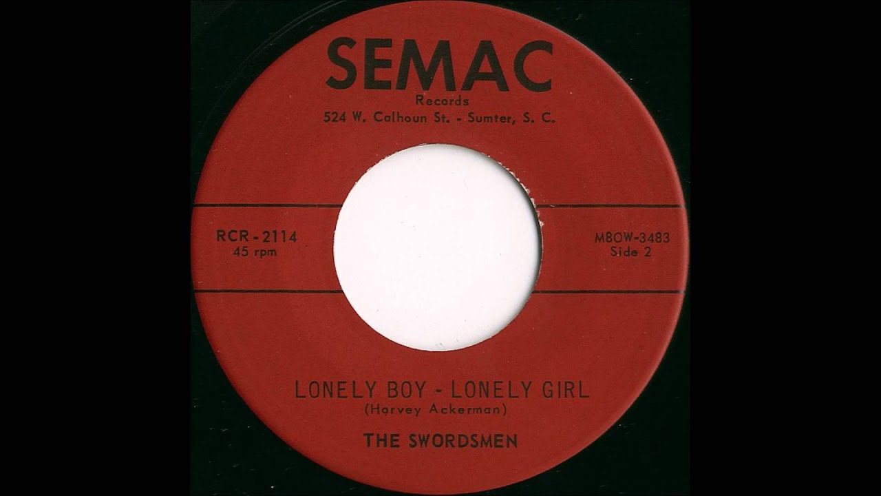 SWORDSMEN - LONELY BOY, LONELY GIRL / CATHY PLEASE DON'T CRY - SEMAC 2114 - 1961