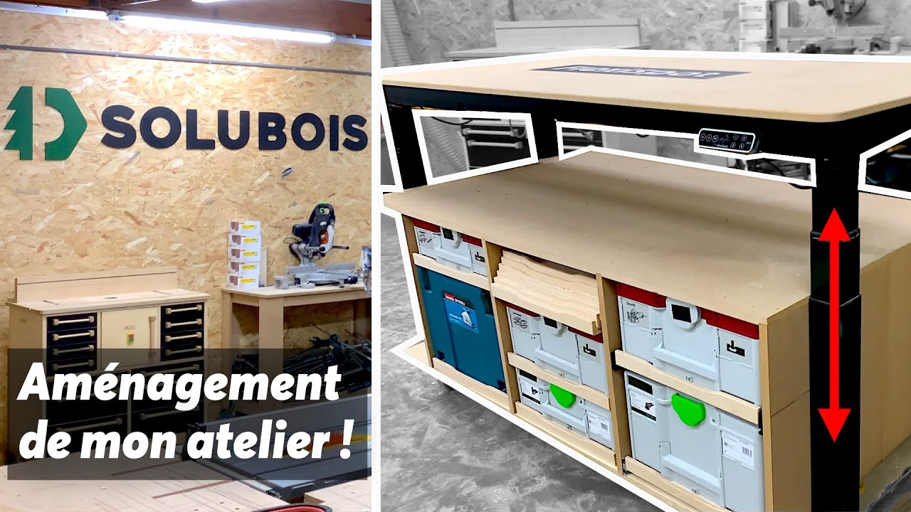 Mon nouvel atelier : parois, électricité, luminaire et établi futuriste : UNE TRANSFORMATION TOTALE