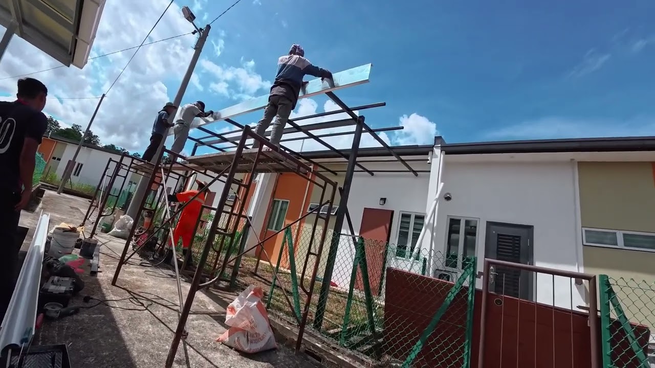 Projek Membuat Awning Rumah, Kuching Sarawak