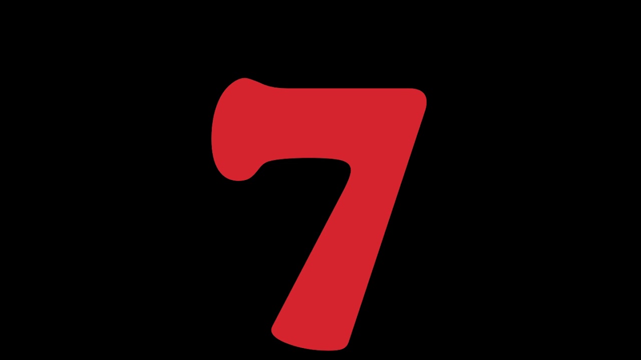 10 seconds countdown timer with Cooper Black font