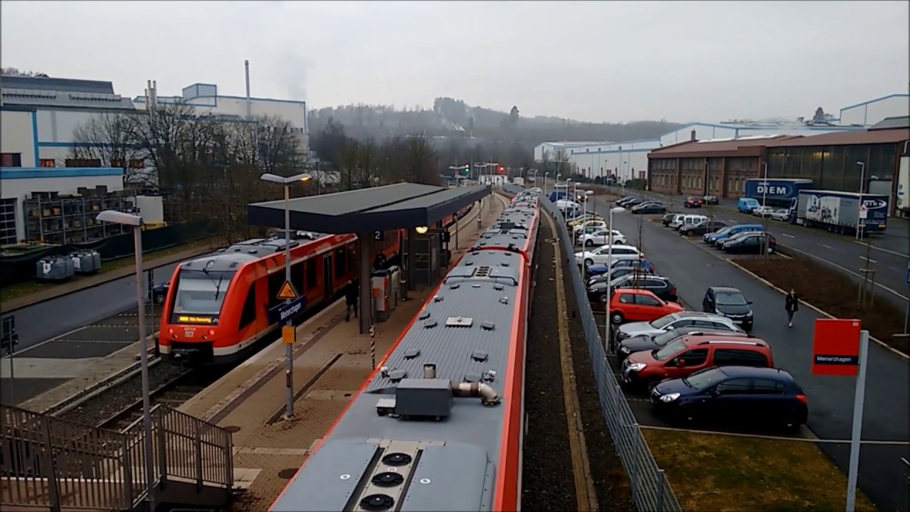 Meinerzhagen Bahnhof mit RB 25 (Oberbergische Bahn)