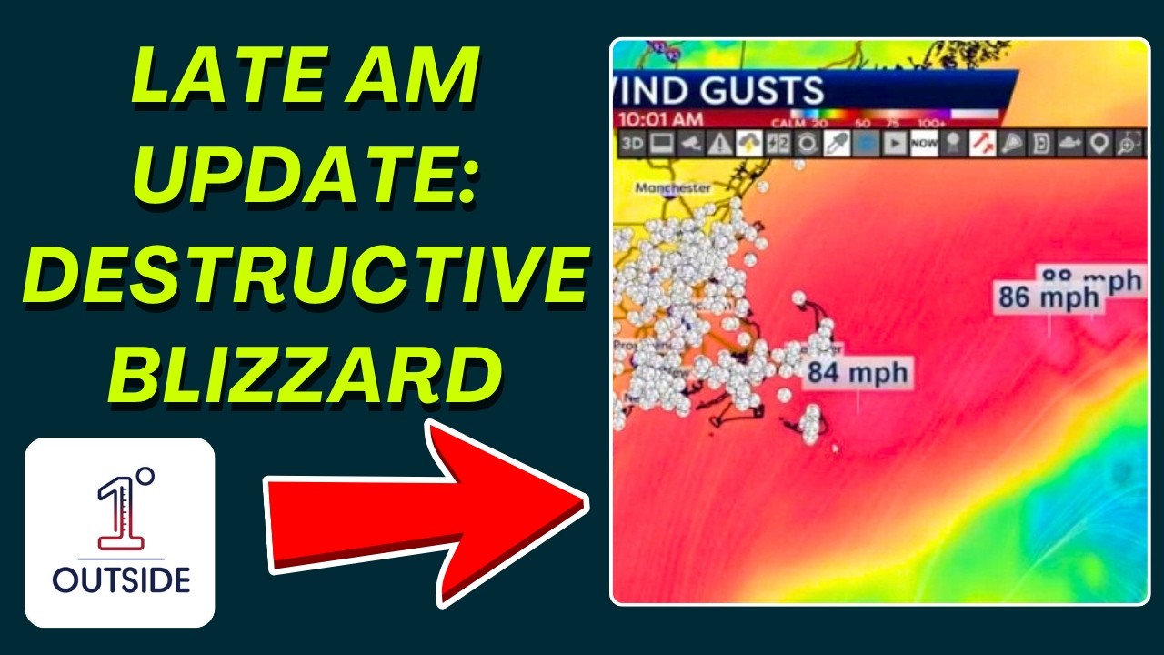 Destructive Southern New England Blizzard: Late Monday AM Update