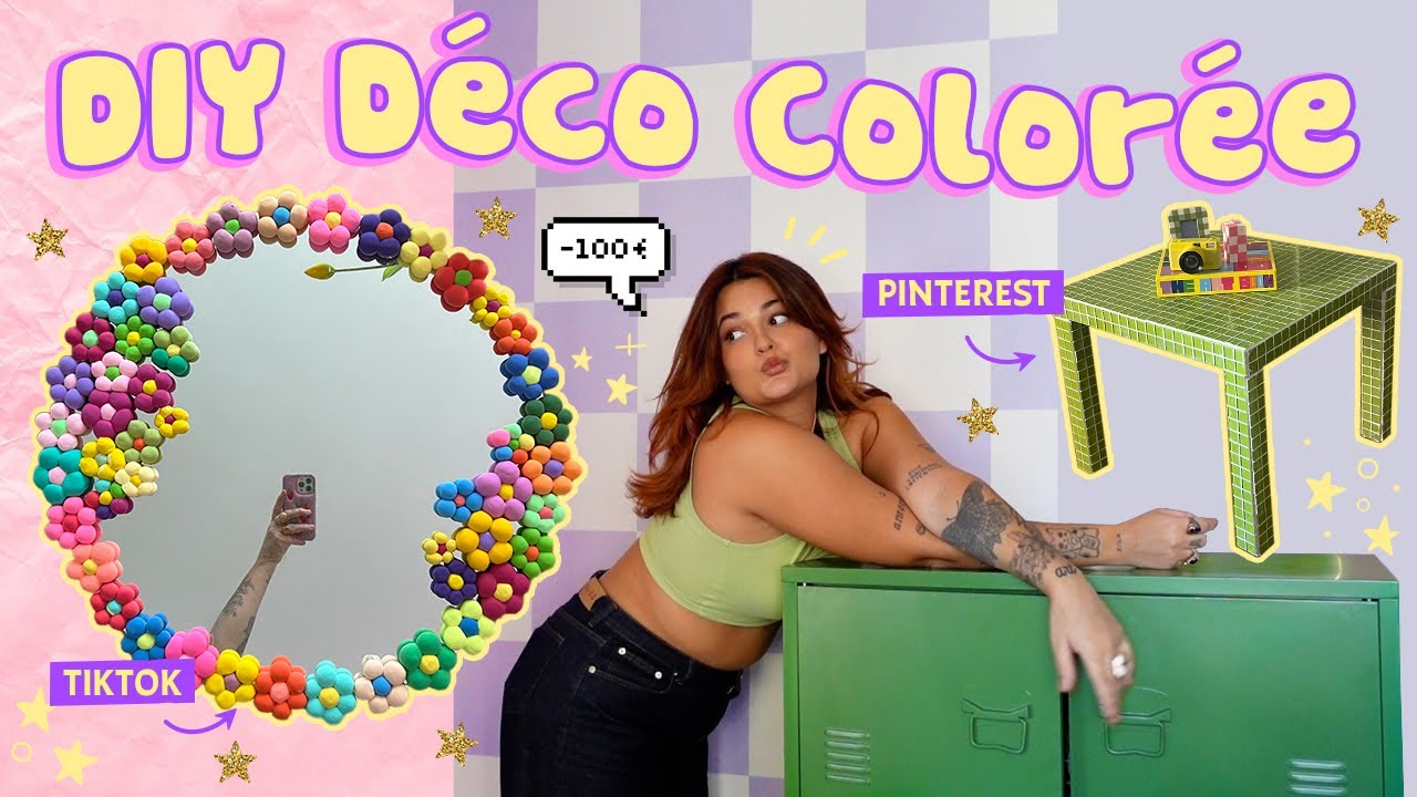 JE TEST LES DIY DECO COLORÉS DE TIKTOK et PINTEREST !