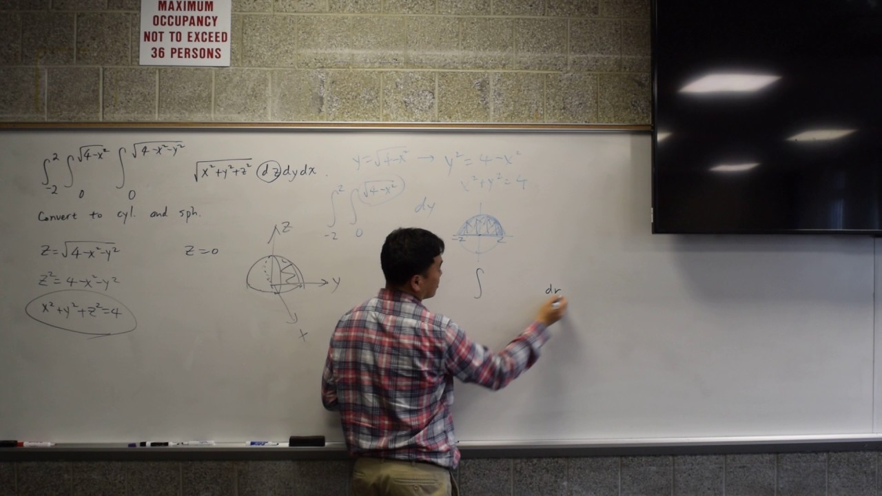 Converting a triple integral into cylindrical and spherical integration