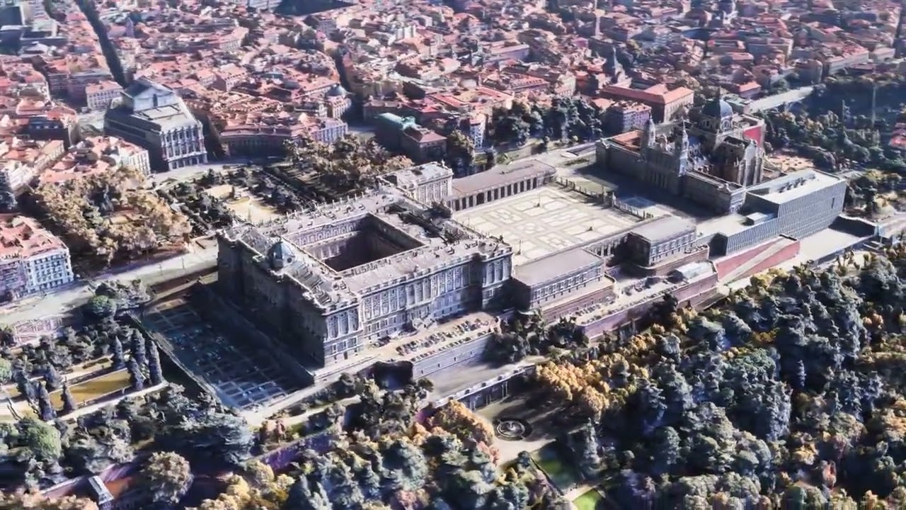 PALACIO REAL DE MADRID - Vista A&Eacute;REA