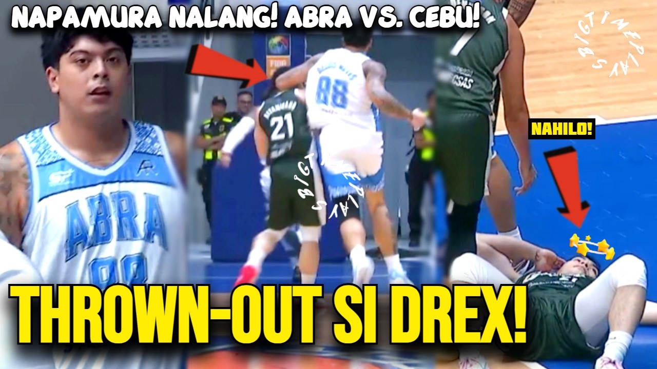 DOUBLE BLACK EYE! Thrown-out at na-UPSET pa! Hindi makapaniwala ang CROWD sa nangyari! Cebu vs. Abra