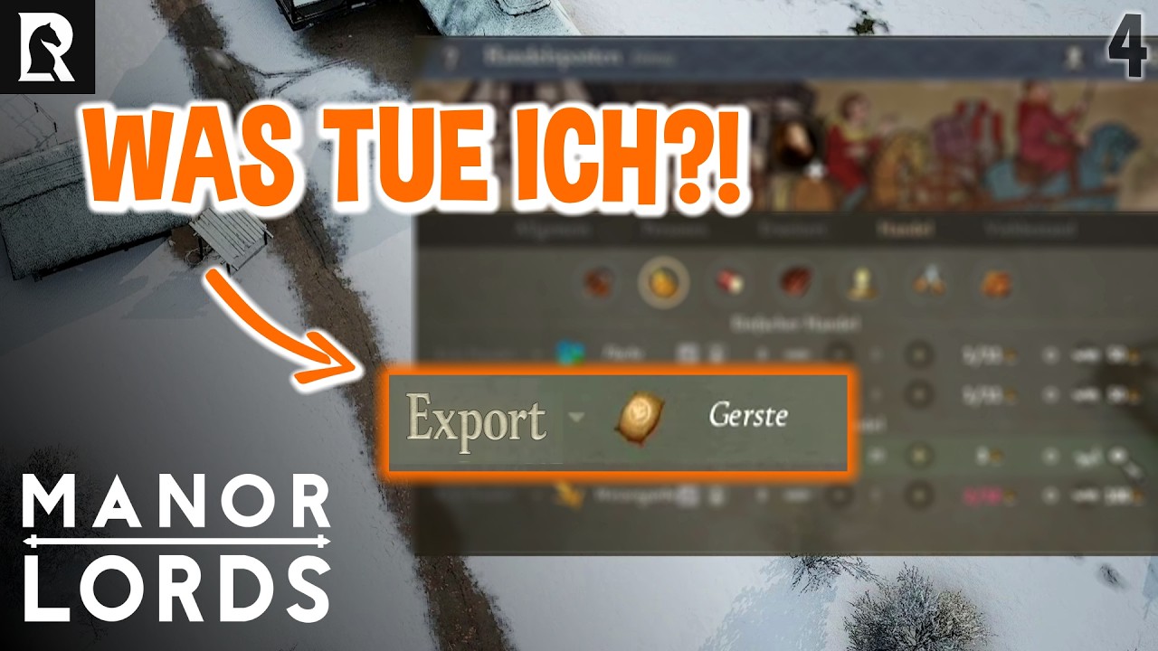 Ich wartete auf Gerste… und verkaufte sie | #4 Manor Lords Let’s Play