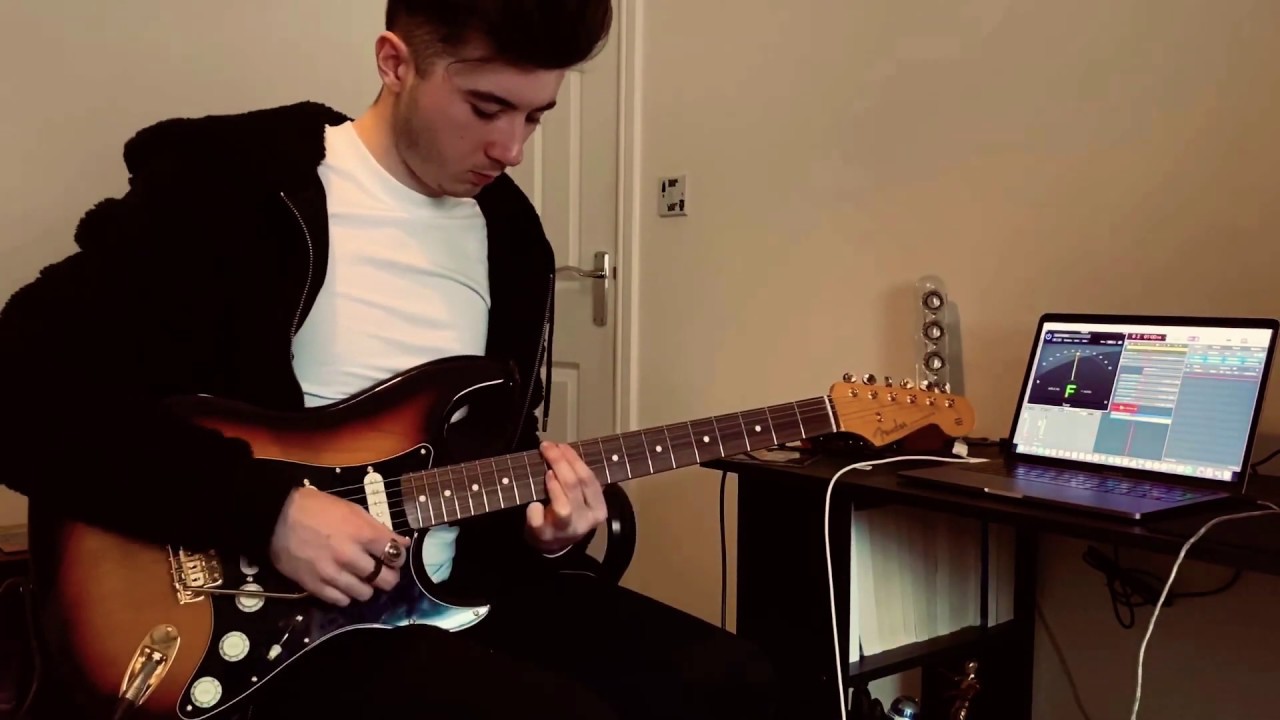 The Weeknd - Blinding Lights Lead Guitar Cover (With Solo)