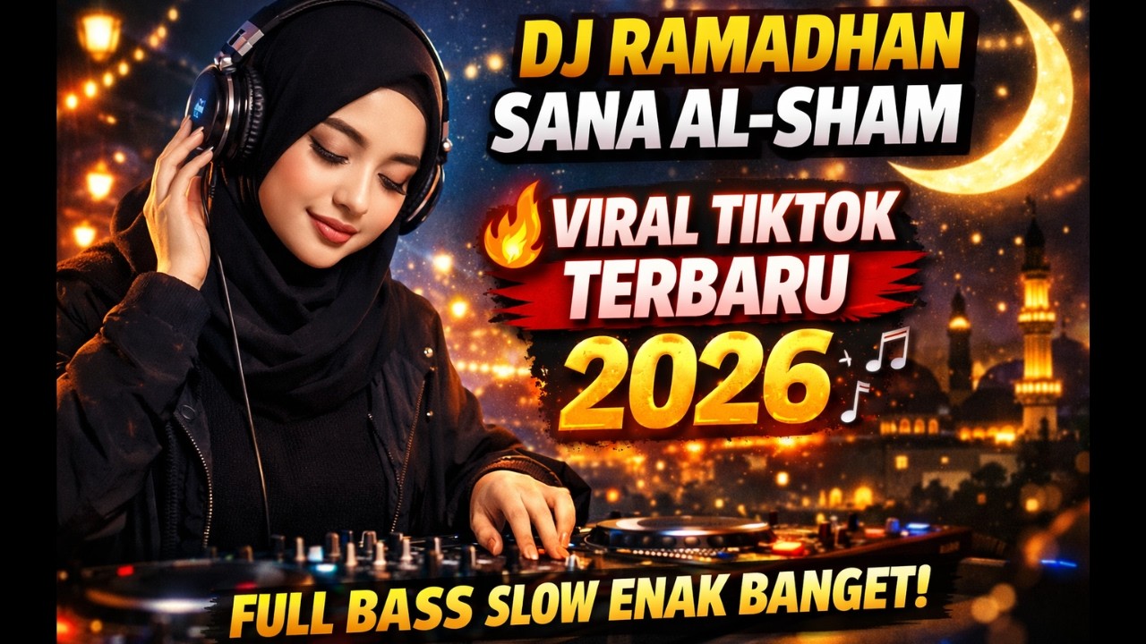 DJ RAMADHAN SANA AL-SHAM 2026 🔥 VIRAL TIKTOK TERBARU! FULL BASS SLOW ENAK BANGET