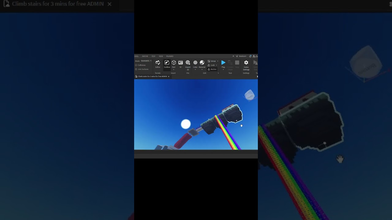 My First Ever roblox game #shorts #roblox #plsdonate #join #robloxstudio