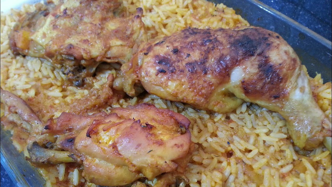 وصفات رمضانية 🌙 أرز بالدجاج في الفرن وجبة سهلة تحضر في أقل وقت ممكن riz au poulet au four