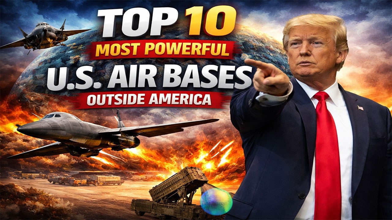 Top 10 Most Powerful U S  Air Bases Outside America 🌍🔥