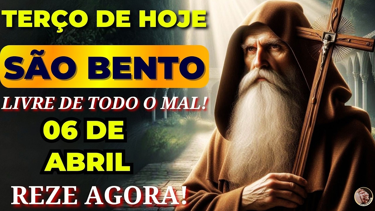 📿TERÇO de SÃO BENTO e a SANTA CRUZ para QUEBRAR CORRENTES e FICAR LIVRE de TODO o MAL!