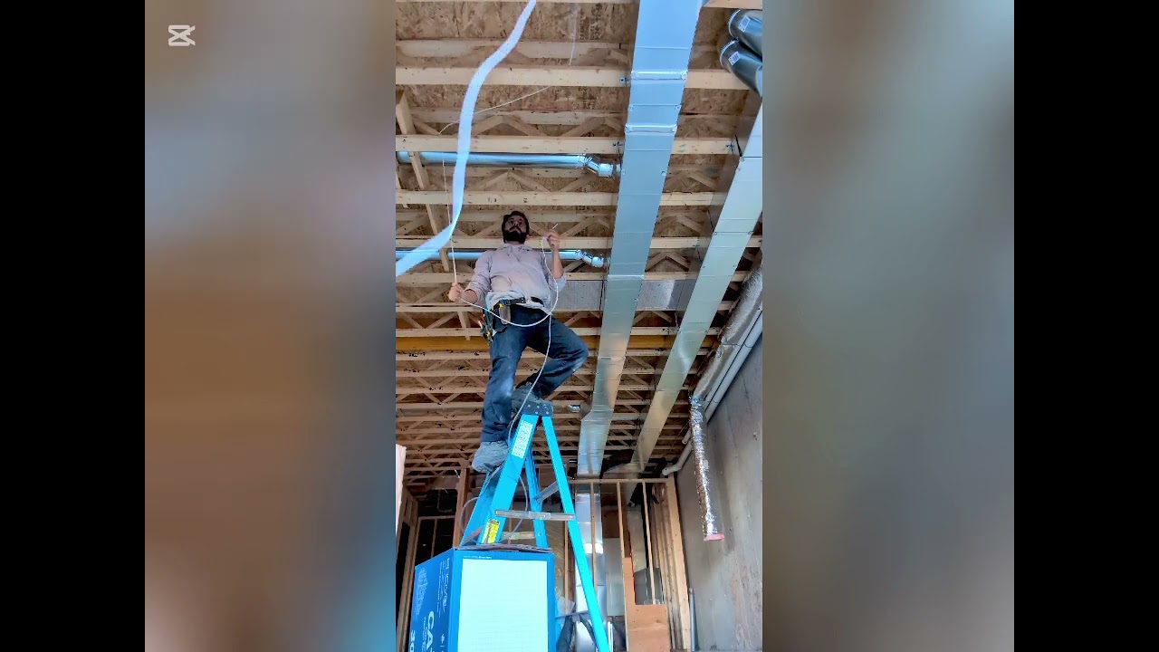 Roughing a security system (Part 1) #construction #homesecurity #alula #sonos #JTEHomeConnections 