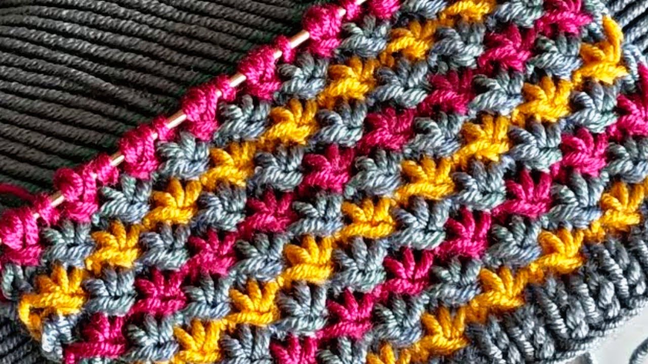 सिर्फ तीन फंदे का बुनाई डिजाइन/Easy And Beautiful Knitting Pattern/Bunai design
