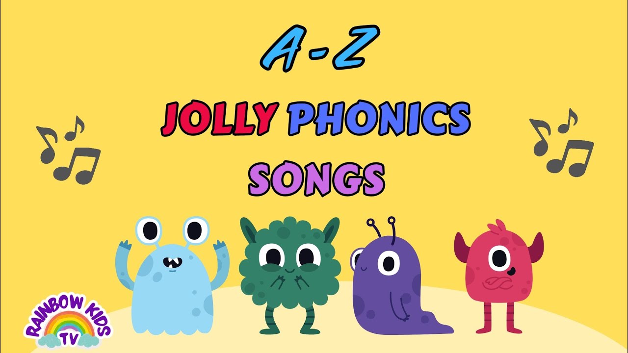 A - Z Jolly Phonics Songs with Lyrics | ABC Sounds Song for Preschool & Kindergarten Kids 