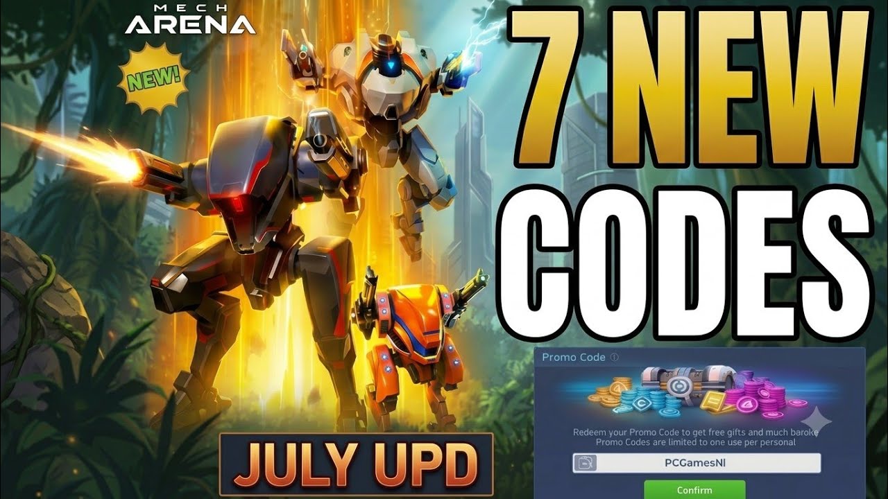 ⚡ОБНОВЛЕНИЕ ИЮЛЬ 🤯 ПРОМОКОДЫ MECH ARENA 2026 - КОДЫ MECH ARENA 2026