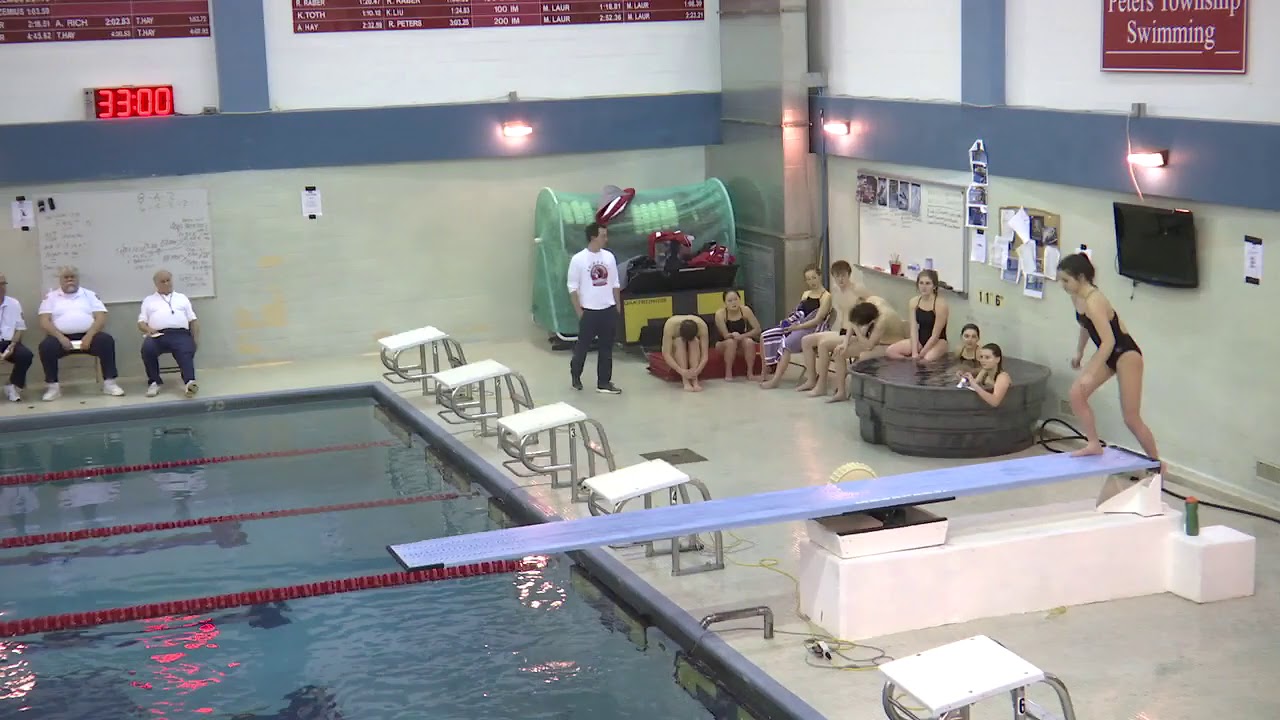 Peters Township High School Swimming and Diving vs. Bethel Park - January 17, 2019